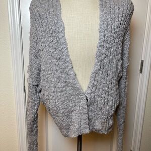 Free People Gray Cardigan